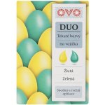 OVO Duo tekuté potravinářské barvivo zelená a žlutá 2 × 20 ml – Hledejceny.cz