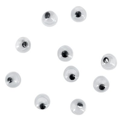 EFCO Dekorační pohyblivé oči kulaté 4mm (10ks)