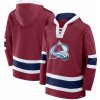 Pánská mikina s potiskem Fanatics Mikina Colorado Avalanche Mens Laced Hockey Hoodie