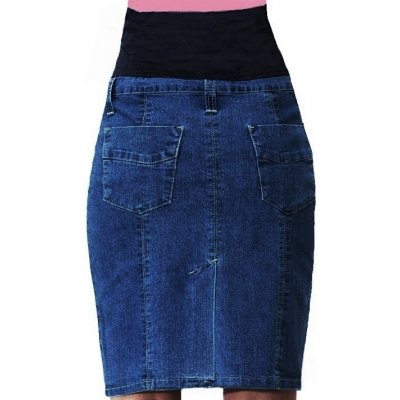 Těhotenská sukně riflová 1S1023 modrá – Zboží Dáma