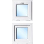 OknaDvereNaMiru.cz Plastové okno sklopné, bílá / bílá, 40x40 cm – Zboží Mobilmania