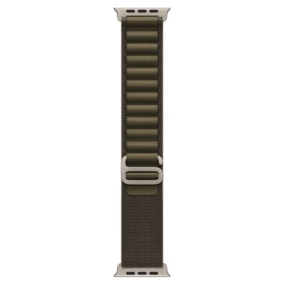 Apple Watch 49mm tmavě olivový Alpský tah - Small - provedení z přírodního titanu MK794ZM/A – Zboží Živě