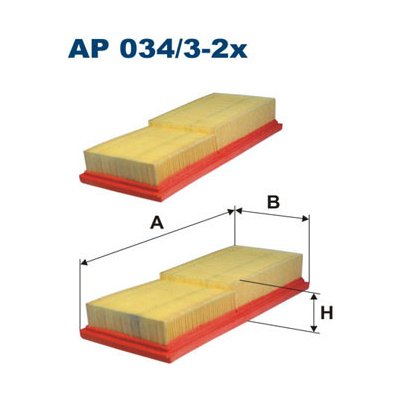 Vzduchový filtr Filtron AP034/3-2x – Hledejceny.cz