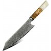 Kuchyňský nůž UG Grill Nůž Kiritsuke 20,5 33 cm Damašková ocel 67 dřevo & bílá pryskyřice