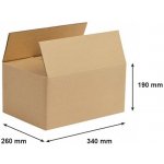 Obaly KREDO Kartonová krabice 340 x 260 x 190 mm 5VVL – Sleviste.cz