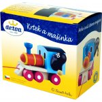 Detoa dřevěný vláček Krtek a mašinka – Zboží Dáma