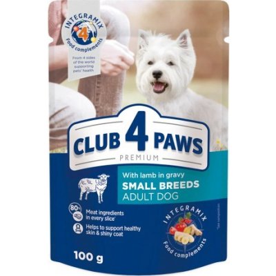 Club4Paws Adult Premium s Jehněčím v Omáčce 100 g – Zbozi.Blesk.cz