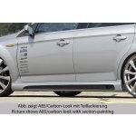 Rieger boční práh SG-Design mont. strana pravá pro Ford Mondeo BA7 combi, fastback, sedan vč. faceliftu, r.v. 03/07-09/10, 10/10-09/14, plast ABS s povrchovou úpravou Carbon-Look, s prolisem a výřezem | Zboží Auto