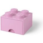 LEGO® Box 4 šuplík 25x25x18cm sv.růžový – Sleviste.cz