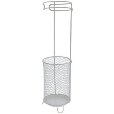 Home Styling Collection Kovový stojan na deštníky ZILO, Ø 18 cm, bilý bílý – Zboží Dáma