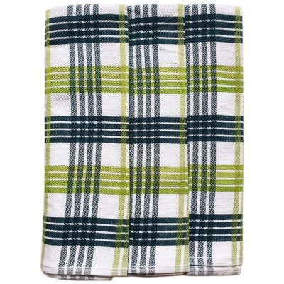 Polášek kuchyňské utěrky EGYPTSKÁ BAVLNA 82 zeleno-bílé střední káro 3 kusy 50x70cm – Zboží Mobilmania