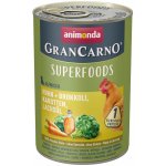 Animonda GranCarno superfoods Junior kuřecí maso s brokolicí mrkví a lososovým olejem 6 x 400 g – Hledejceny.cz