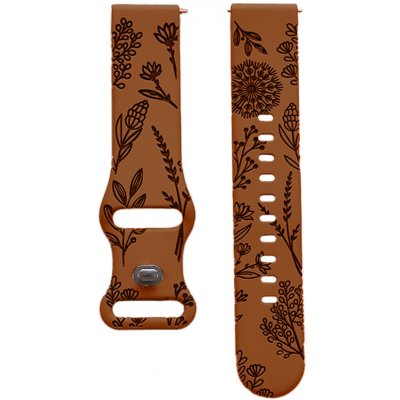 Madvell Silikonový řemínek karamelová s černou – Zboží Dáma