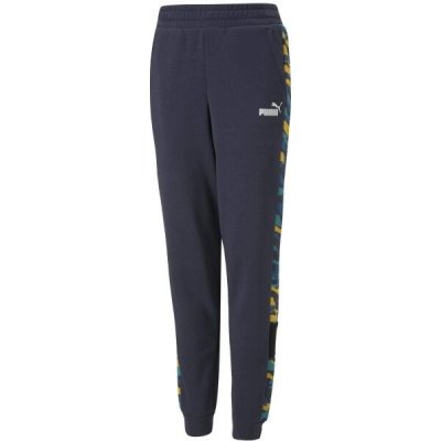 Puma ESSENTIALS CAMO PANTS dětské tepláky tmavě modrá – Zboží Dáma