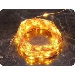 ACA Lighting LED dekorační řetěz 1.2m 12LED 2xAA teplá bílá bez funkcí měď – Hledejceny.cz