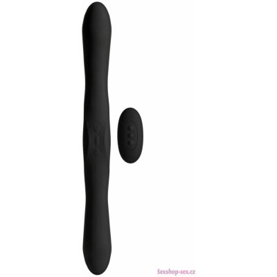 Doc Johnson Kink Dual-Flex Silicone Vibrator with Wireless Remote – Zboží Mobilmania