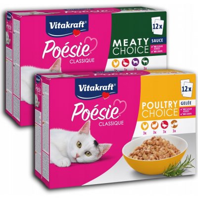 Poésie Classique kuře krůta kachna v želé 12 x 85 g – Sleviste.cz