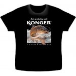 Konger Tričko černé kapr – Sleviste.cz