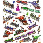 DP Craft Samolepky lokomotivy 26ks – Hledejceny.cz