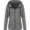 Dámská bunda Stedman Knit Fleece Jacket Women Cot 05595007102 melír tm.šedá