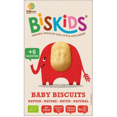 BISkids BIO dětské celozrnné sušenky Natural 6M+ 120 g – Hledejceny.cz