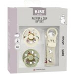 Bibs Moomin Dárkový set klip + dudlíky Ivory/Sage – Sleviste.cz
