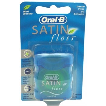 Oral-B Satin Floss Mint dentální nit s mátovou příchutí 25 m