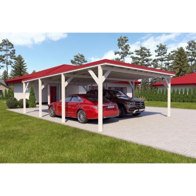 Holzbrüder Ralf na auto bílá/červená 6 x 8,68 m – HobbyKompas.cz