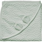 Cam Copenhagen Kojenecká osuška s kapucí Gots Dusty Green – Zboží Dáma