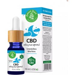 Zelená Země CBD kapky na spaní 10 ml