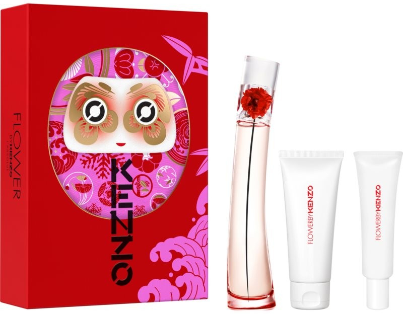 Kenzo Flower by Kenzo EDP 50 ml + tělové mléko 75 ml + krém na ruce 20 ml dárková sada