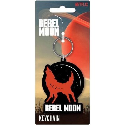 Přívěsek na klíče Pyramid International Rebel Moon Howling Wolf – Zboží Mobilmania