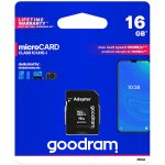 Goodram microSDHC 16 GB UHS-I U1 M1AA-0160R12 – Sleviste.cz