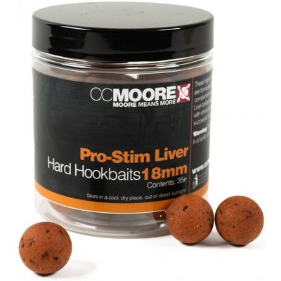 CC Moore boilies Pro-Stim Liver Hard Hookbaits 18mm 35ks – Zboží Mobilmania