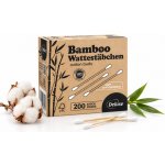 DELUXE Bambusové vatové tyčinky do uší EcoBamboo 200 ks – Hledejceny.cz
