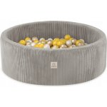 Misioo suchý bazén s míčky 90 x 30 cm manšestr béžový + 200 míčků – Zboží Dáma