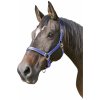 Ohlávky a vodítka pro koně Covalliero Nylonová ohlávka Mustang modrá/černá