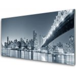 Kuchyňský skleněný panel Město Most Architektura 100x50 cm – Sleviste.cz
