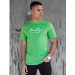 Trendy zelené tričko s výrazným nápisem – Zboží Dáma