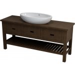 Erra Brand umyvadlová skříňka 160x73x50cm, mořený smrk BA161 – Hledejceny.cz