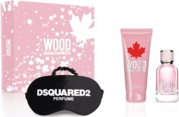 Dsquared2 Wood Pour Femme EDT 50 ml + sprchový gel 100 ml + maska na spaní dárková sada