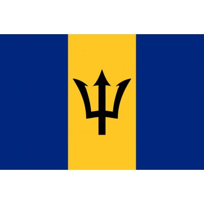 Barbados vlajka - 100 x 150 cm - tunel, karabina – Hledejceny.cz