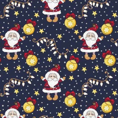 Vánoční bavlněná látka, metráž, šíře 160 cm, Vánoční vzor na Granatovém – Zboží Dáma