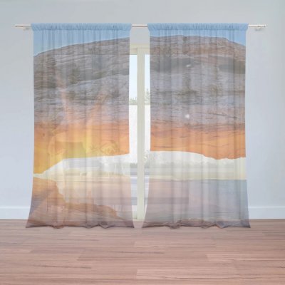 Sablio Záclony Příroda 2: 2ks 150x250cm – Hledejceny.cz