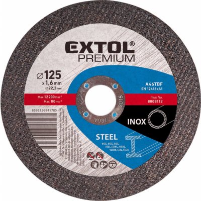 Extol Premium 8808152 kotouč řezný na ocel, 125x0,8x22,2 mm – Hledejceny.cz