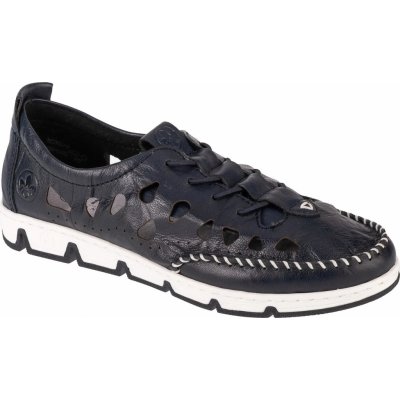 Rieker Tmavě modré polobotky shoes 49956-14 – Zboží Mobilmania
