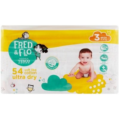 Tesco Fred&Flo 3 Midi 5-9 kg 54 ks