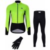 Cyklistický dres HOLOKOLO mega set - CLASSIC LADY - černá/světle zelená