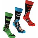 Marvel 3 Pack Crew Socks Child dětské ponožky