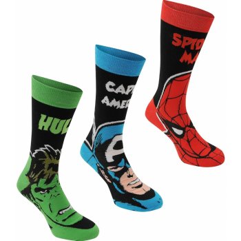 Marvel 3 Pack Crew Socks Child dětské ponožky